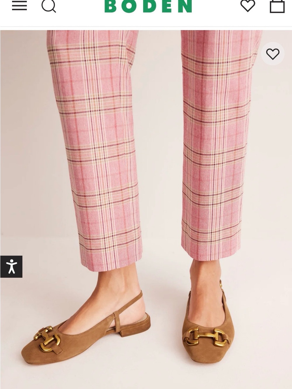 Boden Iris Snaffle Slingback Flats